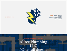 Tablet Screenshot of alltecplumbing.com